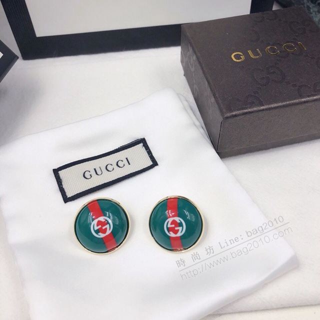 GUCCi飾品 古馳925純銀耳針耳環 Gucci專櫃同步新款 鍍鈀復古金屬耳釘  zgbq1191